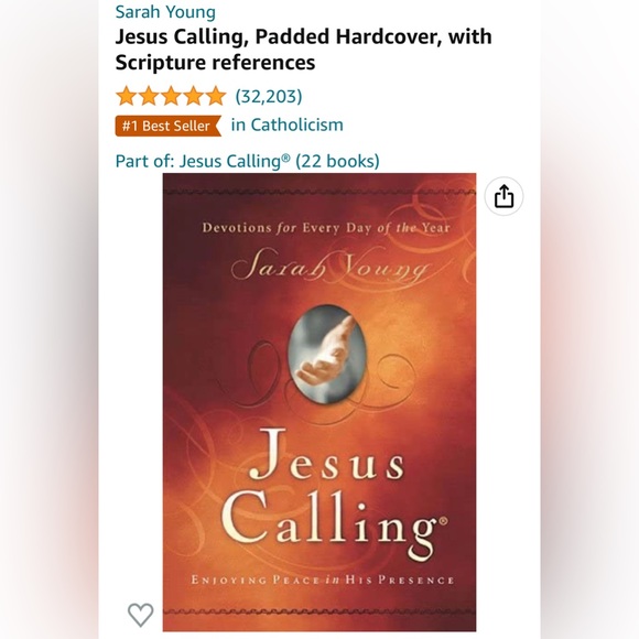 Set of 3 by Sarah Young - Jesus Calling + Dear Jesus + Jesus Always Workbook - Picture 15 of 17